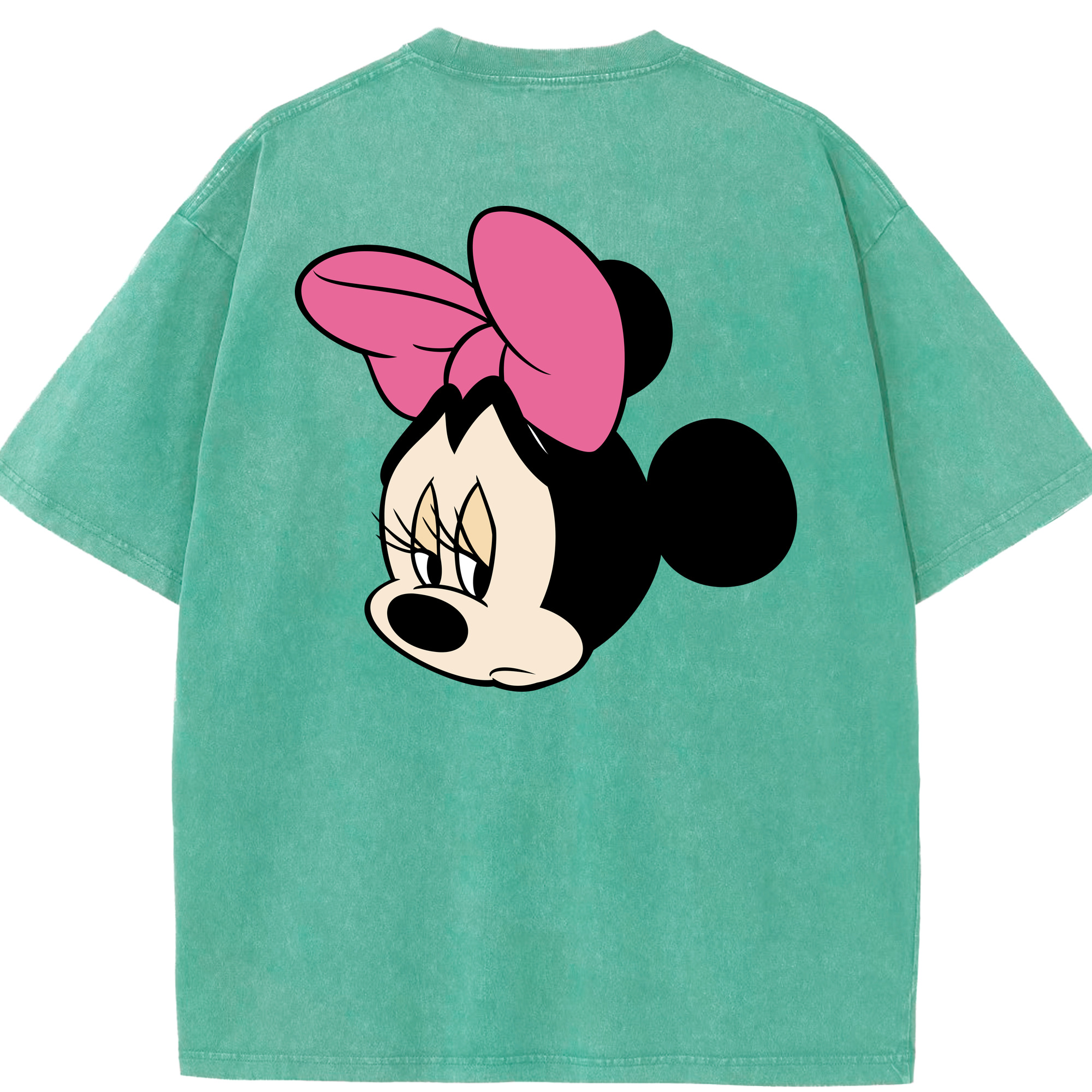 （画像用） ミッキーマウス Mickey Mouse 綿100% ヴィンテージ風 半袖Tシャツ（背面プリント）